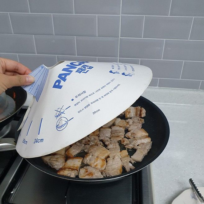 팬캡(10매) 기름튀김방지 후라이팬 종이뚜껑, 1개