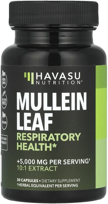 행복하세요 Havasu Nutrition 뮬레인 잎 500mg 캡슐 30정 건강하시구요, 1개 - 쿠팡