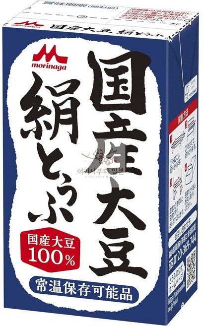 일본 모리나가 콩 실크 두부 상온 보관 250g 12팩 487427, 12개