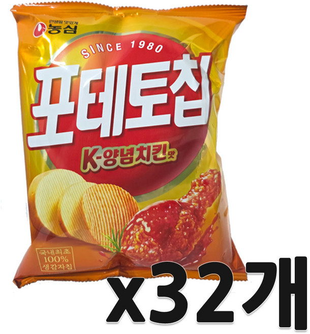 포테토칩 K 양념치킨맛, 32개, 50g