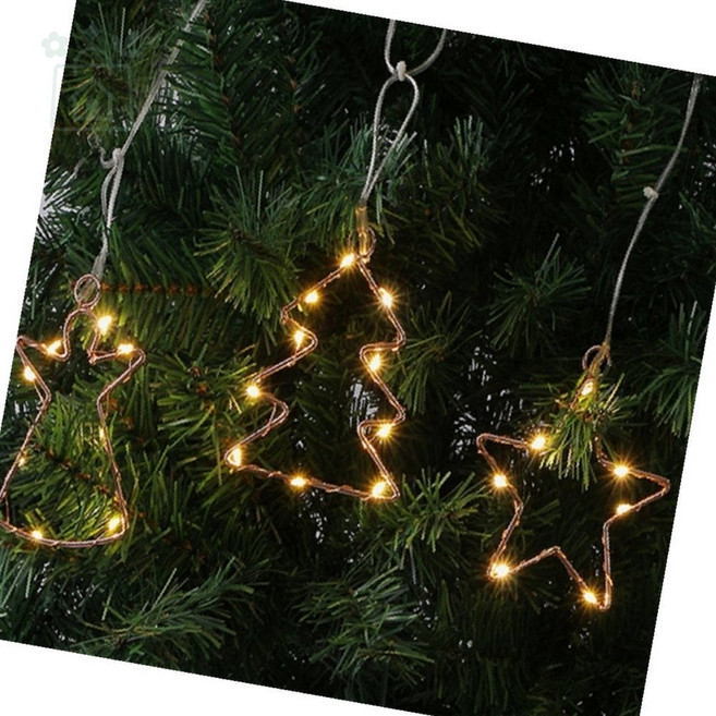 루다스 크리스마스무드등 장식용 조명 LED 천사 트리 별 10cm