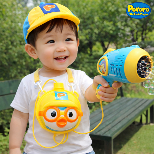 뽀로로 인형가방 버블건 비눗방울 놀이, 1개, 혼합