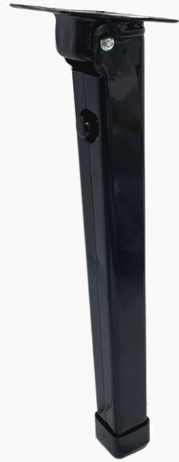 철물프렌드 철제 접이식상다리 밥상다리 테이블다리 좌탁다리 가구발 발통, 철제접이식상다리(블랙) _ <1개>, 1개