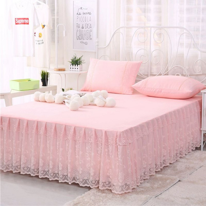 프린세스 레이스 침대 스커트 1.5m 1.8m 침대용