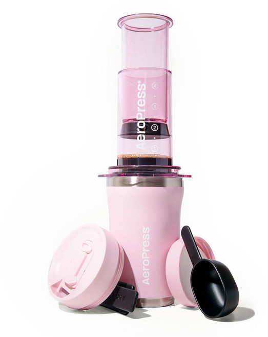[AeroPress 공식 수입유통사] 에어로프레스 고 플러스 트래블 (핑크), 1개, 핑크