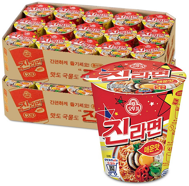 오뚜기 진라면 매운맛 컵 65g, 30개