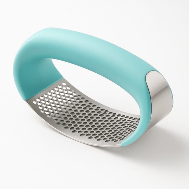 생활공감 밀림방지 스텐 마늘다지기, 2개, 블루