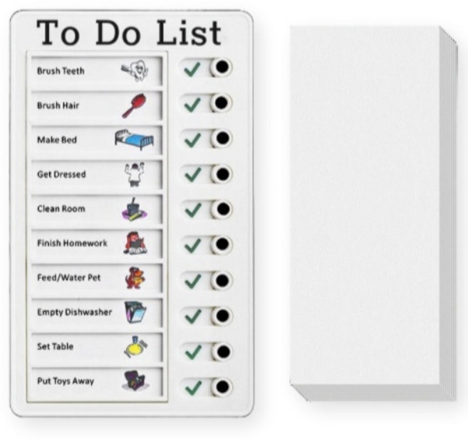 도나토르 매일매일 밀어 쓰는 체크리스트 보드 스케줄 속지 10장 포함