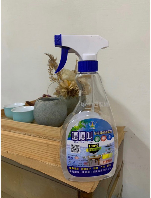 「附發票」嘎嘎叫 多元環保清潔劑 100%高生物分解 適用衣物/廚房/地板/廁所/磁磚/桌面/玻璃/汽車 有機清潔劑, 1個, 500ml *1瓶