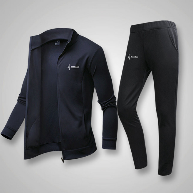 하트비트 애리쉬 하이넥 집업 트레이닝 세트 [국내생산] 츄리닝