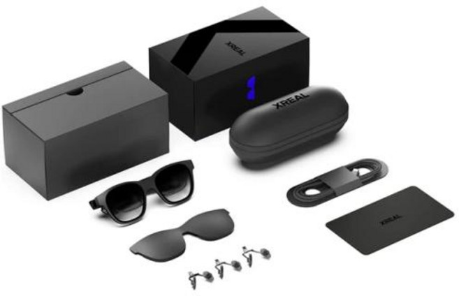 스마트안경 블루투스 XREAL Air Nreal 스마트 AR 안경 휴대용 130 인치 우주 거대 스크린 1080p 시청 모바일 컴퓨터 3D HD 개인 시네마, 1) Xreal for Andriod