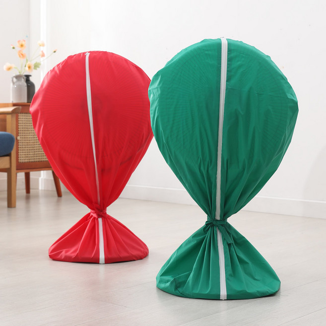 [글라라세상] 스탠드 선풍기 커버 지퍼형 나일론 소재, 레드