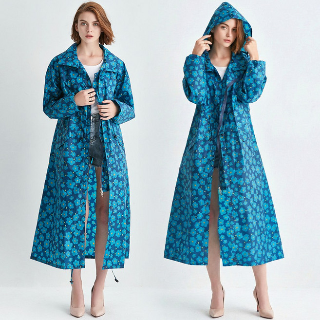 고급 여성 레인코트 우비 골프 우의 비옷 레인자켓 + 휴대용 가방