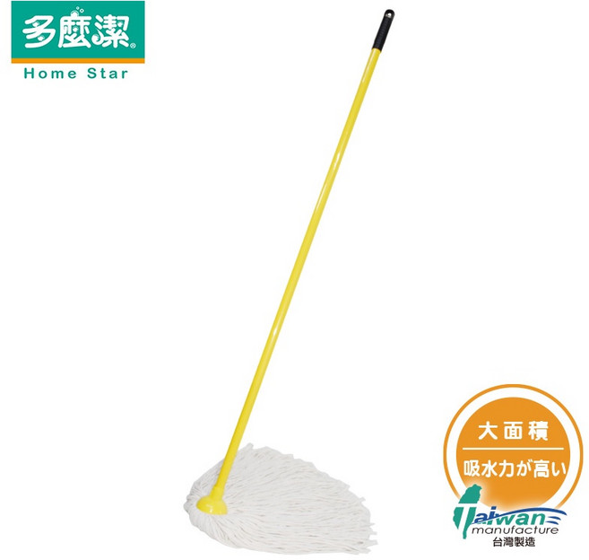 【多麼潔】圓長棉紗拖把 加量加長型傳統拖把, 1個, 替換頭 (可超取)
