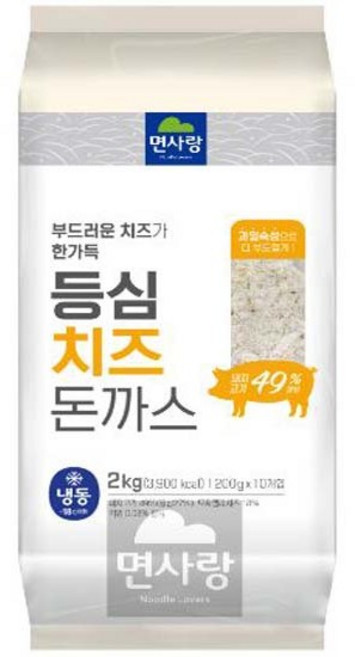 면사랑 등심치즈돈까스 2kg(200gx10개입), 1개, 2kg
