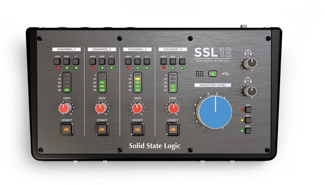 [기어라운지 정품] Solid State Logic SSL 12 전문가용 USB 오디오 인터페이스 홈레코딩 스튜디오 장비 (4K 지원)