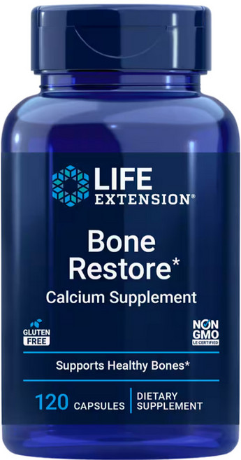 라이프익스텐션 골밀도 칼슘 + 비타민 K2 120캡슐 - Life Extension Bone Restore with Vitamin K2 120 cap, 120정, 1개
