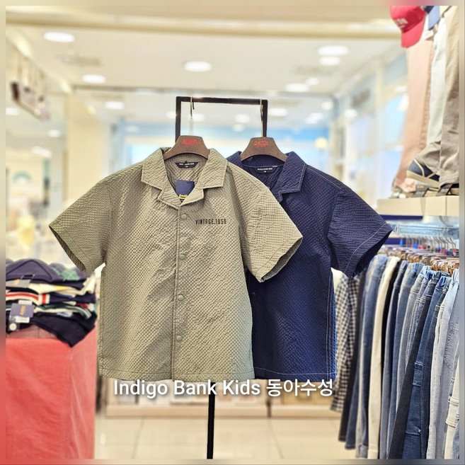 인디고키즈 [스피드배송] 25SS NEW 시어서커 오픈 셔츠_동아수성