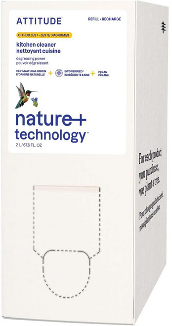 ATTITUDE 곰팡이 욕실 세정제 클리너 2L 리필, 1개