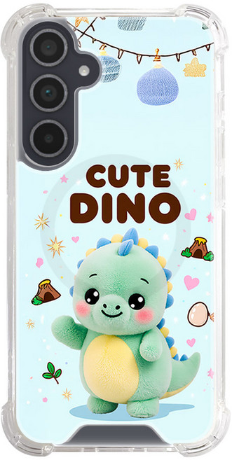 귀요미 동물 맥세이프 모서리쿠션 젤리 하드 갤럭시 아이폰 케이스 공룡