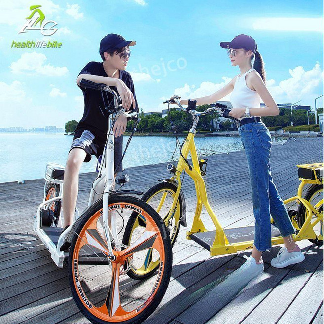 워킹 바이크 자전거 전기자전거 자토바이 걷는자전거 서서타는 자전거, 화이트 블랙