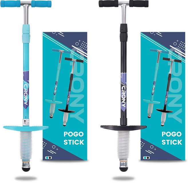 주트 네오 크로니 스카이콩콩 어린이 포고스틱, 블랙, 1개