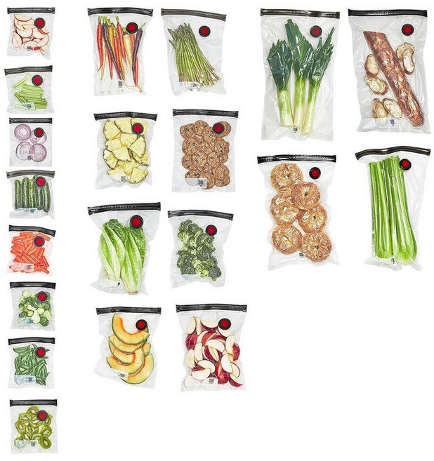 103159 ZWILLING Fresh & Save 진공 밀봉기 포장팩 식품 세트용, 20-pc Assorted