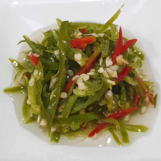 고추초절임 새콤 매콤 짜지 않은 청양고추채 초절임 피클, 1개, 500g