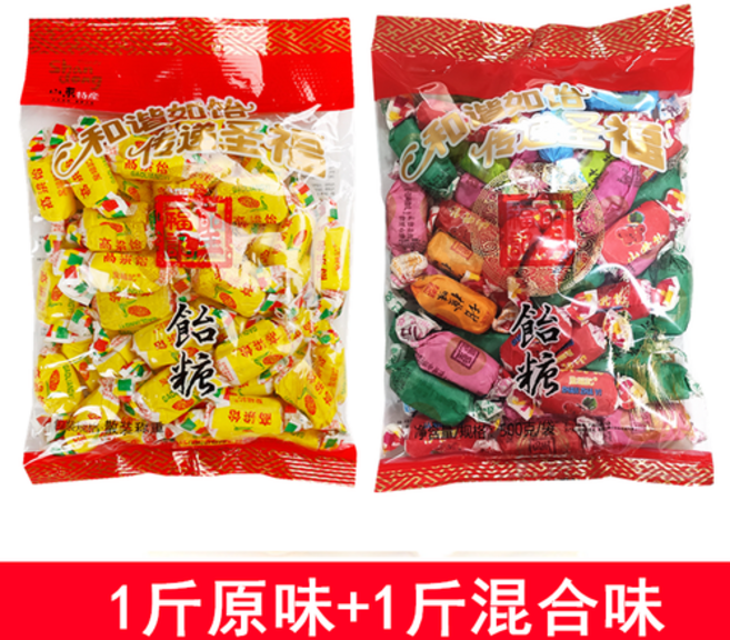 캔디 정통 수수 젤리 산동 전문 소프트 대량 웨딩 구식 스낵 과일