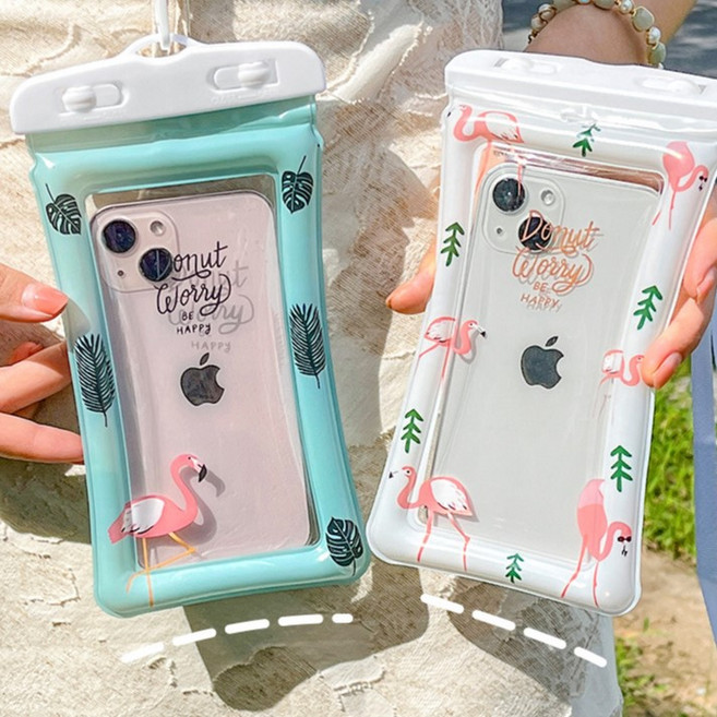 체리시 방수팩 핸드폰 방수팩 물놀이 가방 방수케이스 핸드폰, 1개, 민트