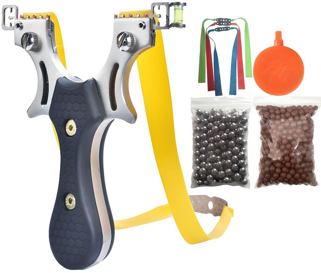 새총스토어 해궁 새총 1개(고무줄 3개 쇠구슬 100개 세라믹볼 300개 새총타켓 포함) 오늘출발, 1개