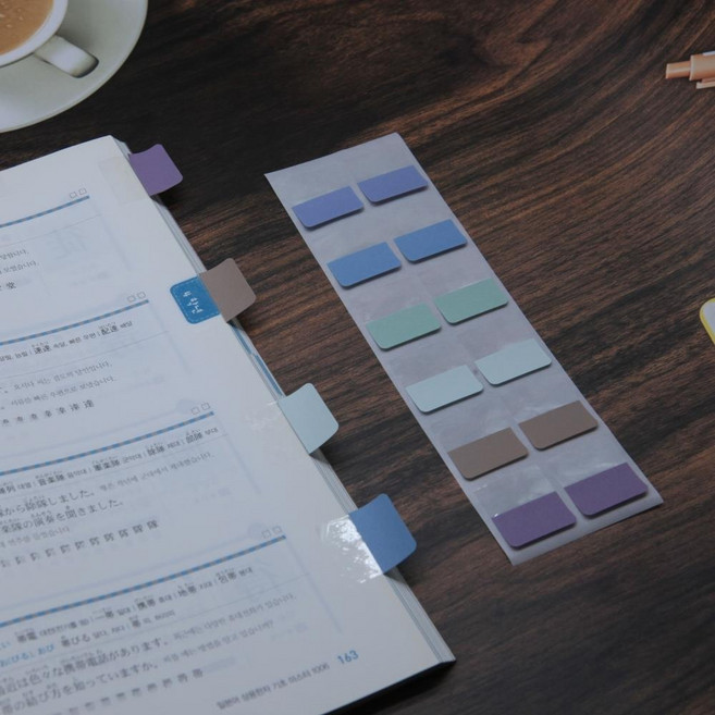 점착메모지 라벨스티커 인덱스스티커 메모장 메모잇 포스프잇, 중형 120개, 상세페이지참조