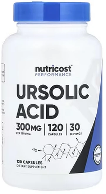 뉴트리코스트 운동 능력 우르솔산 120캡슐(캡슐 1정당 75mg), Nutricost 운동 능력 우르솔산 캡슐 120정(캡, 1개, 120정 - 쿠팡