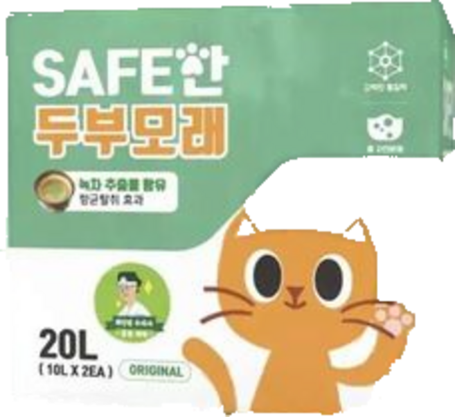 코쌘 고양이 두부모래 일반입자 20리터, 1개, 20L
