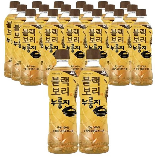 블랙보리 누룽지520ml x20병검정보리누룽지 박스포장, 520ml
