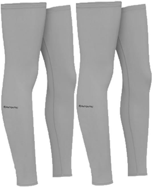 인콘트로 남여공용 쿨 레그 토시, 솔리드 그레이, 2세트