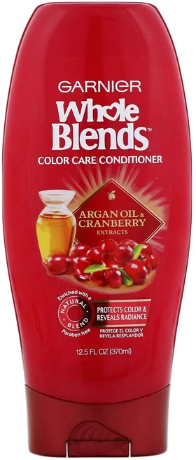 Garnier 모발 관리 홀 블렌즈 아르간 오일 크랜베리 컬러 케어 컨디셔너 12.5oz(370ml), 1개, 370ml - 쿠팡