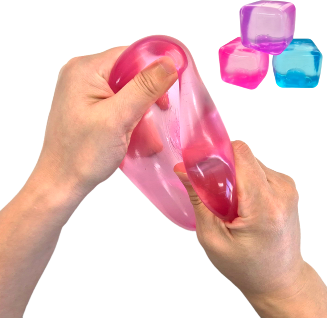 바이탈라이즈 스트레스볼 집중력향상 소근육발달 감각추구, 파랑(대)+보라(소), 1개