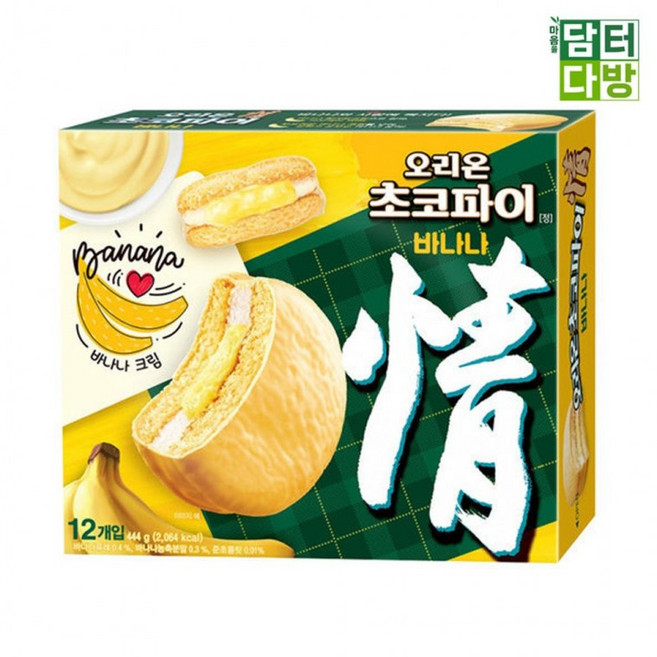 오리온 초코파이 바나나맛 444g, 1박스