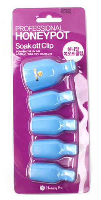 SmartSoak Off Clip 스마트 쏙오프 토우클립 색상랜덤, 1개