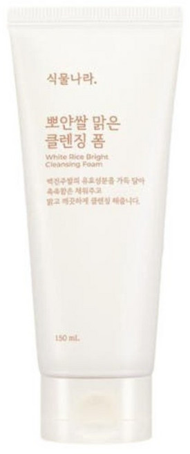 식물나라 뽀얀쌀 맑은 클렌징폼, 10개, 120ml