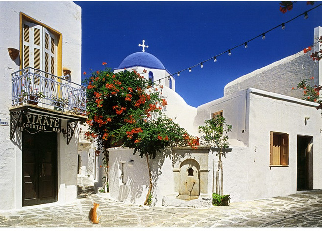 에포크 그리스 산토리니 거리 풍경 초미니퍼즐 2016피스 직소퍼즐 EP24-103, 1개