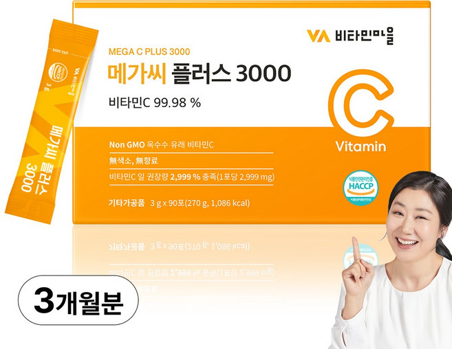 비타민마을 메가씨 플러스 3000 90p, 270g, 1개