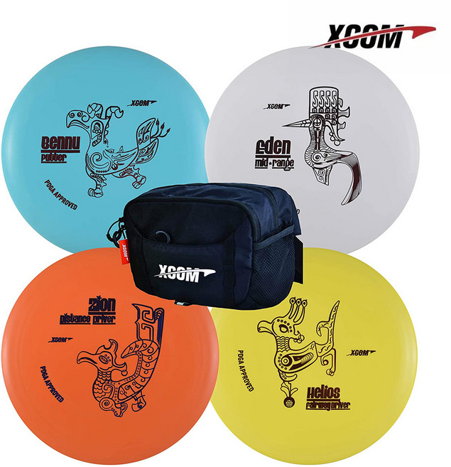 X-COM 디스크 원반 골프 비기너 세트 가방 포함, 1개