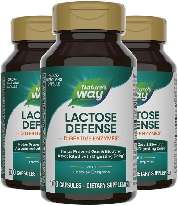 네이쳐스웨이 락타아제 포뮬라 엔자임액티브 캡슐, 100정, 3개 - 쿠팡