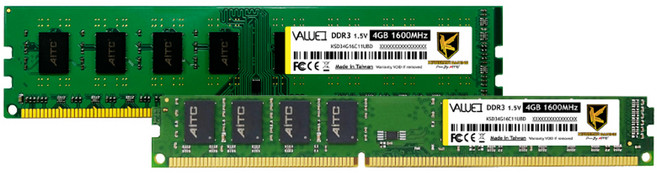 AITC 艾格 KINGSMAN 桌上型記憶體 終身保固, KINGSMAN DDR3 1600, 1個