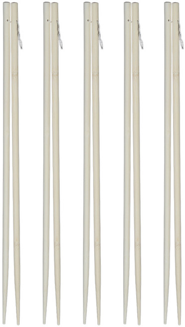 대나무 대백색 튀김 젓가락 45cm 39cm 33cm, 5개