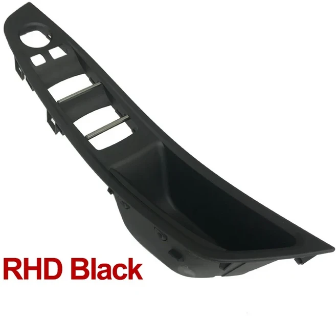 문짝지그 RHD 오른쪽 운전자 자동차 인 팔걸이 문 손잡이 교체 세트 호환 호환호환 5 즈 F0 520I 4 개, 14 RHD ARMREST BLA