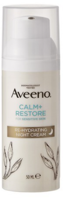 아비노 리-하이드레이팅 나이트 크림, 1개, 50ml