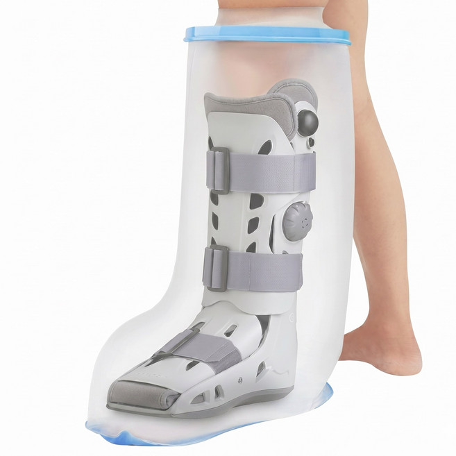 메리레이디 미끄럼방지 다리 무릎 발목 기브스 방수 커버, 기브스 방수 커버 다리형, 1개